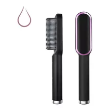 Pente Eletrico Alisador Cabeleireiro Profissional Anti Frizz Cor Preto 110/240w