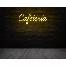 Placa Luminoso Neon De Led - Cafeteria 80cm