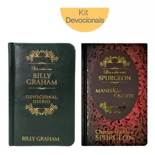 Kit 2 Livros: 1 Devocional Com Spurgeon + 1 Com Billy Graham