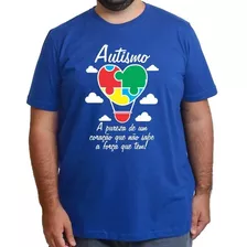 Camiseta Autismo Camisa Abril Azul Conscientização Plus Size