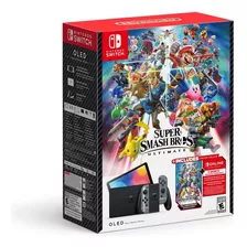 Nintendo Switch Oled Model Super Smash Bros Ultimate Bundle 