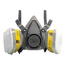 Mascara Respirador Semifacial 3m Série 6200 Com Refil 6003