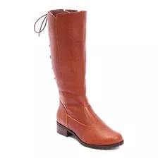 Bota Plus Size Numeração Grande Couro Com Regulagem Cano