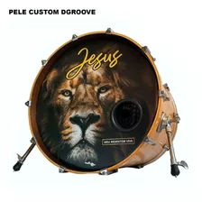 Pele De Bumbo 22 - D'groove Customizada Gospel - Já