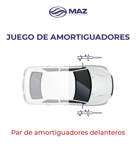 2 Amortiguadores Del Mazda Tribute 2009-2011 4 Cil 2.5 Ctk Foto 5