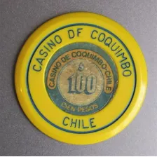 Ficha Casino Coquimbo 100 Pesos Amarilla (c85)