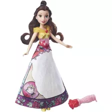 Boneca Bela Hasbro Princesas Disney Vestido Mágico B5295