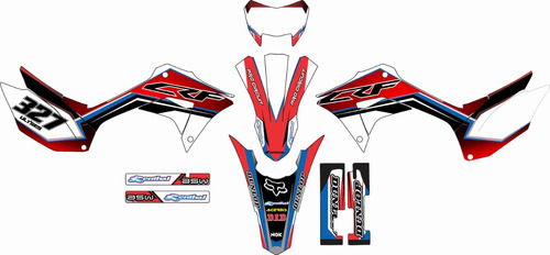 Honda Crf 250f Personalizacion Stickers Calcas Foto 3