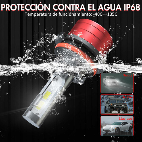 28000lm 9007 9004 Focos Led Luz Alta Y Baja Para Nissan Foto 2