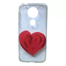 Funda Corazón Para Moto E5 Plus