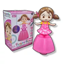 Boneca Fashion Girl Dançarina No Pedestal Luzes 5d E Som 