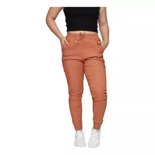 Calça Bengaline Feminina Jogger Cordão Cintura Alta Skinny