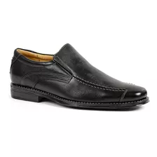 Sapato Masculino Social Slip On Elástico Brogue Fredon