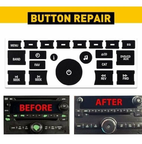 For Gm Gmc Saturn Radio Control Button Repair Decals Stic Mb Foto 10