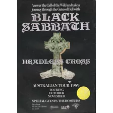Poster Vintage Black Sabbath Retrô 30x42cm Plastificado