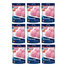 Kit C/ 09un Sorvete Em Pó De Morango 150g - Dr. Oetker