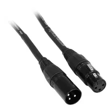 Rockville Rcxfm100pb Cable De Microfono, Color Negro, Negro
