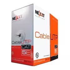 Nexxt Cable Utp Cat 5e Interior Rollo 305m Azul 100% Cobre