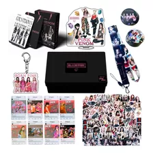 Black Pink Kpop Born Pink Photo Card Rope Chaveiro Caixa De