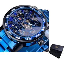 Reloj Mecánico De Acero Inoxidable Luminoso Winner 8012p