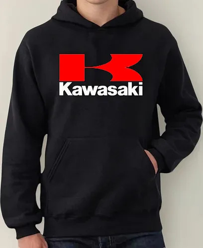 Kawasaki - Buzo Hoodie Canguro Unisex - Moto Gp Ninja L Negro