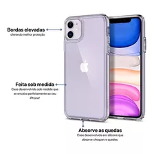 Capa Capinha Case Slim Para iPhone 6 7 8 X Xr 11 12 13 Max Cor Transparente iPhone 11 Normal