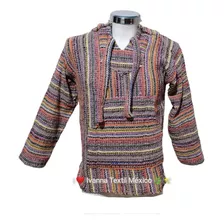 Chamarra Jerga Poncho Canguro Artesanal Talla G 12 Pack