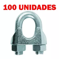 100 Un. Grampo Clips Cabo De Aço 5/16 8mm