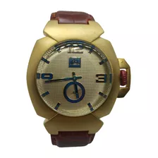 Relógio Quiksilver Foxhound Leather - Dourado Cor Da Correia Marron