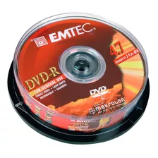 Dvd-r Virgem 4.7gb 1 X 8x Emtec C/25 Unidade