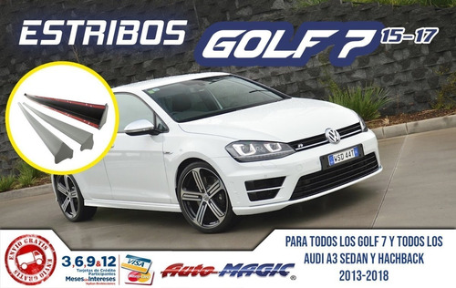 Estribos Audi A3 S3 Golf Mk6 Mk7 Importados 100% Plastico Foto 3