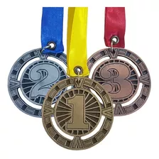 36 Medallas Metálicas Diseño 1er 2do 3er Lugar