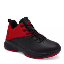 Básquet Hombre Charly 1038133002 Negro Rojo 120-410