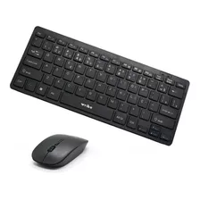 Set Teclado Y Mouse Inalambrico Weibo Wb-8068 C52-2 Circuit Color Del Teclado Negro