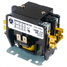 Contactor 2 Polos 40a 24v Repuesto Para Compresores De Ca Y 