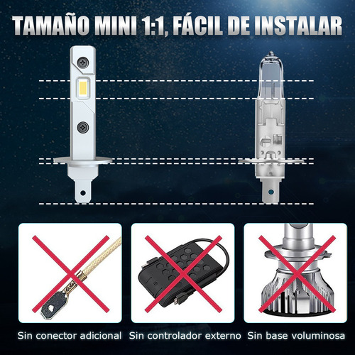 Para Renault Clio Mk4 2012-on Faros Luces De Carretera Xenn Foto 5