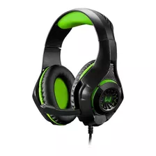 Fone De Ouvido Over-ear Gamer Warrior Rama Ph299 Com Luz Led