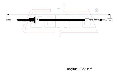 Cable Embrague Para Plymouth Champ 1980 1.4l Cahsa Foto 2