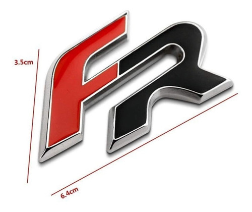 Logo Emblema Fr Para Seat 6.4x3.6cm Foto 6