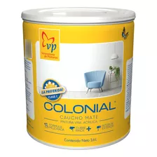 Pintura Caucho Mate Colonial Blanco Intenso Galón Vp 