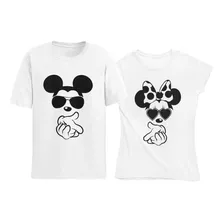 Playeras Dúo Pareja Para Novios Minie Mickey Mouse. 