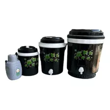 Kit De 4 Termo Cooler Con Dispensador De Agua Filtro De Agua