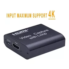 Tarjeta De Captura De Vídeo Hdmi A Usb 2.0 Mini 4k 1080p