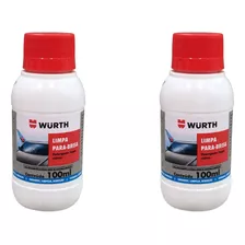 Kit 2 Unidades Limpa Para-brisa Wurth 100ml Limpeza Vidros