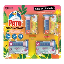 Limpiador Discos Activos Summer Pato Purific 4 Pzas