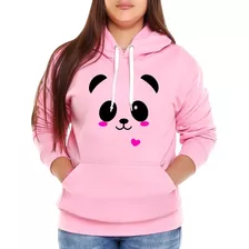 Blusa Moletom Frio Feminino Urso Panda Blusa De Frio Casaco