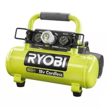 Mini Compresor Ryobi Inal. 1 Gal. No Incl Bat, P739 Color Verde Lima Fase Eléctrica 0 Frecuencia 0