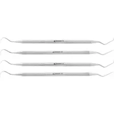 Sonda Exploradora Dentista Aço Inox - Kit C/ 4 Pçs - Barato