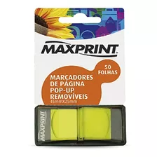 Marcador De Página Adesivo Amarelo Maxprint Maxprint
