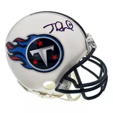 Mini Capacete Nfl Tennessee Titans Autografado Jake Locker